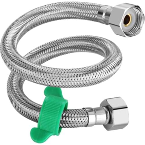 G1/2 304 Stainless steel toilet plumbing hose angle valve hose Water Heater Flexible Plumbing Hose braided hose