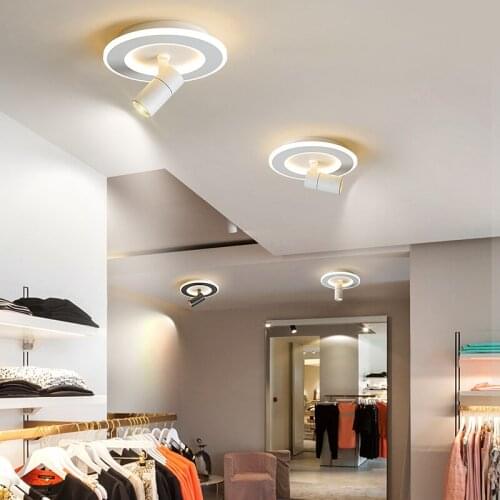 Modern LED Ceiling Lights for bedside Aisle corridor balcony Entrance Lustre Avize Black/white LED Ceiling Lamp home lighting
