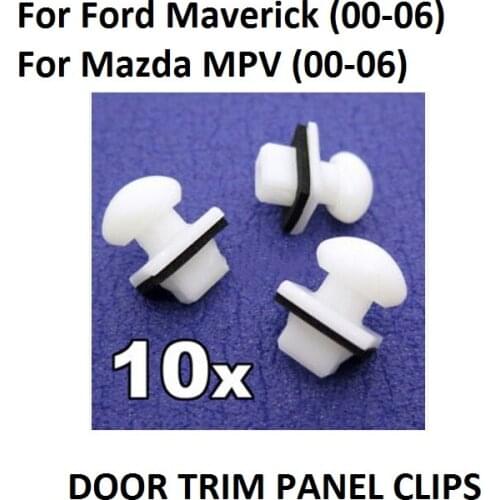 X10 For Ford Maverick (00-06) & For Mazda MPV (00-06) Bumper Bracket Clips Slider Clips New