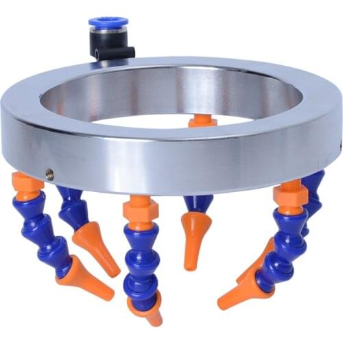 100mm Spindle Water Oil cooling liquid Coolant Pipe Hose Tube nozzles spray ring For CNC Router Metal Stone Processing