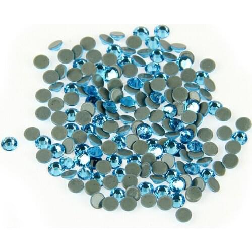 200Gross Aquamarine Good Quality Crystal DMC Flatback Hot Fix Rhinestone SS16 3.8-4.0 mm Glass Strass Hotfix Rhinestones