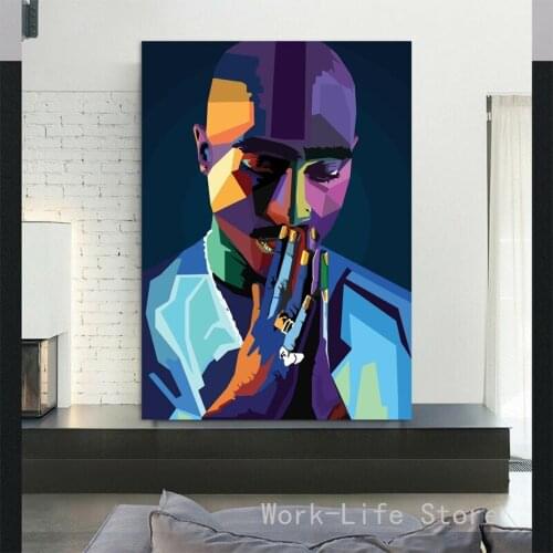 2pac Notorious B I G Biggie Singer Tupac Shakur Posters And Prints Canvas Painting Wall Art Picture Decoration Home Decor Obrazy