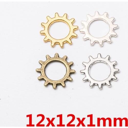 50pcs/Pack 12mm Small Circle DIY Gears for Steampunk Items