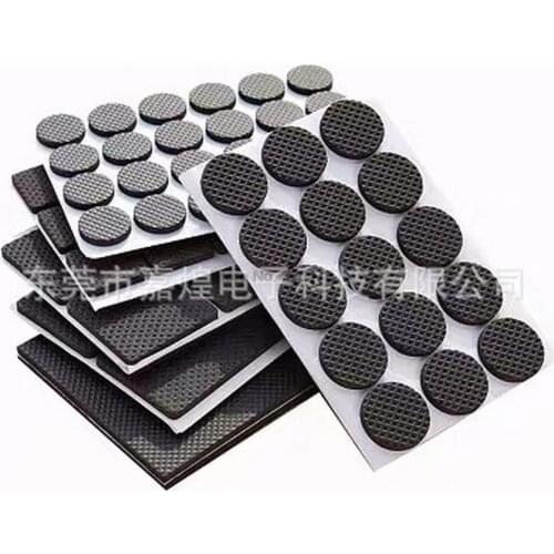 500bag 100pcs/bag Round/Rectangle Customizable Shaped Table Chair Furniture Leg Felt Mat Pad Gray