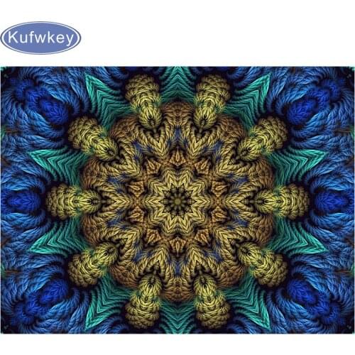 5d diy diamond painting abstract mandala flower Cross Stitch kits square/round Diamond embroidery Mosaic European Home Decor