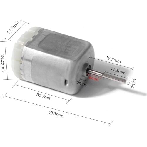 AZGIANT original 18mm D spindle FC280SC 20150 car central door lock motor flat shaft for Mabuchi FC280SC-20150 BN387615