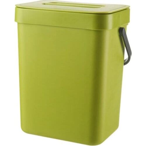 Household Cabinet Door Wall-mounted Small Trash Can Plastic Mountable Basket