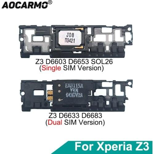 Original For Sony Xperia Z3 D6603 D6653 D6633 Dual Loud Speaker Loudspeaker Buzzer Ringer Assembley with Waterproof Glue Sticker