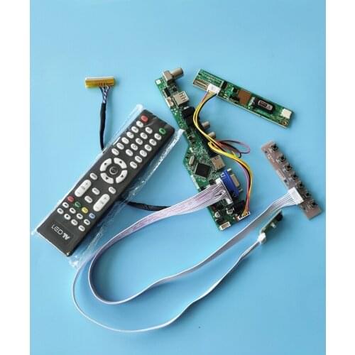 Screen fit LP150X08 (A2)/(A3)/(A5)/(TL)(A2)/(TL)(A6) 1CCFL LVDS 30-Pin DIY kit display controller board VGA+AV+USB 1024*768