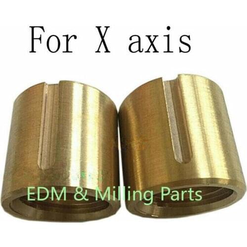 1Set (2pcs) Bridgeport Milling Machine Brass Cross Feed Copper Nut CNC X Axis Vertical Mill