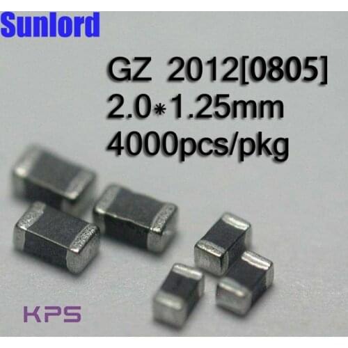 GZ 2012Multilayer Chip Ferrite Bead Noise suppression Computer DVD Camera LCD TV OA 3C 5G AI EMI Communication Phones