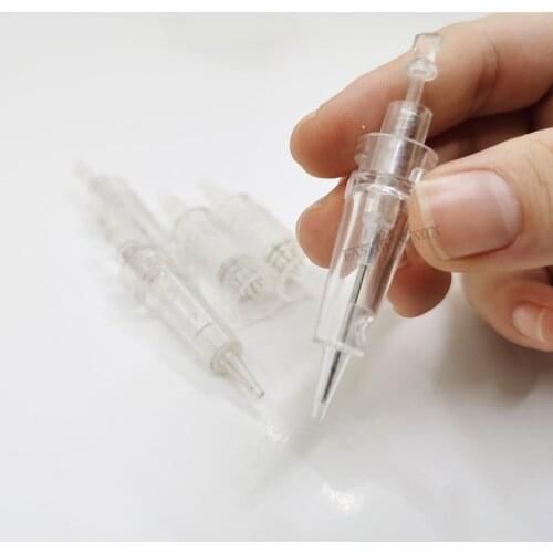 Eyebrow Tattoo Needles 1R 3R Sterilized Microblading Permanent Makeup Bayonet Cartridge Needles 12 36pin Round MTS PMU Tattoo