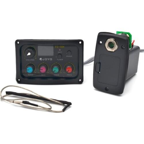 Joyo EQ-504 4 Band Guitar EQ Equalizer with Tuner for Acoustic Guitar Colorful Knob Music Instruments DIY