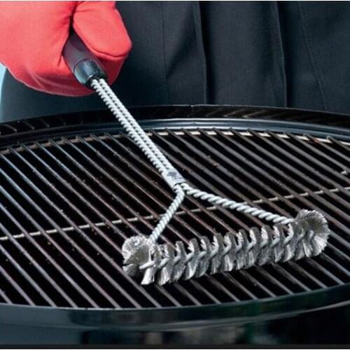 Kitchen Accessories BBQ Grill Barbecue Kit Cleaning Brush Stainless Steel Cooking Tools Barbecue Gadgets Accessories Brushes