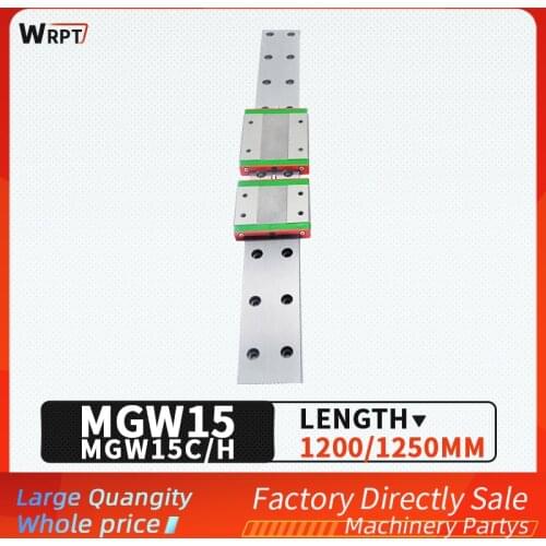 MGW series linear guide rail MGW15 L 1200 1250mm + MGW15C / MGW15H block for cnc machine
