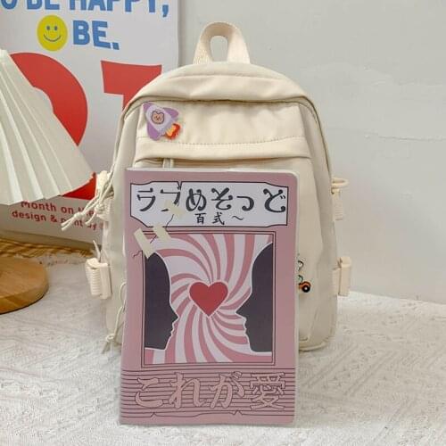 Small womens Backpack Girls School Bag Waterproof Nylon Fashion Japanese Casual Young girls Bag Female Mini