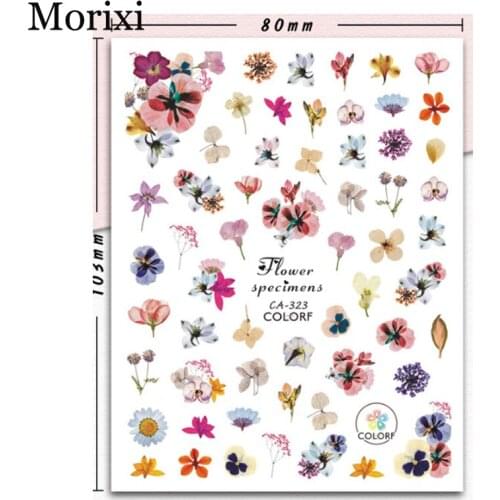 Nail art sticker flora animals Cartoon image printing 3D manicure decoration self adhesive nail decals WG020