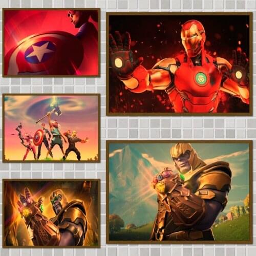 Captain Marvel Marvel Desktop Wallpapers Movie Poster Wall Stickers For Home Room Bar Decor Art