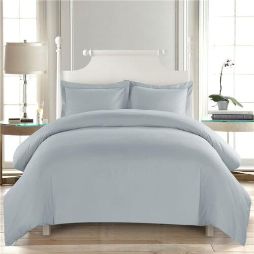 Pure color white comforter Bedding Sets Hotel Duvet Cover Set King Size home Bed Cover Pillow case Bedroom decoration Double