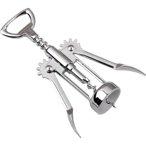 Stainless Steel Wing Style Red Wine Corkscrew Bottle Pull Opener Wine Cork Tool