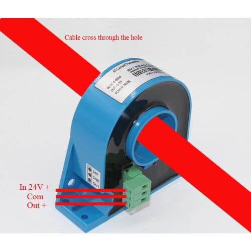 AC 400A 500A 600A Current Transmitter 4-20mA analog signal output ampere transducer large current transformer ampere sensor