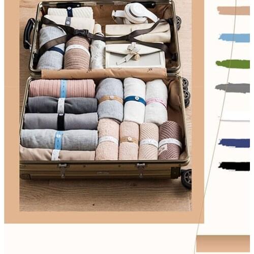 Adjustable expansion Elastic band Clothes Storage Travel Classification Roll Band Pants Storage Roll Bundle Elastic Bandage