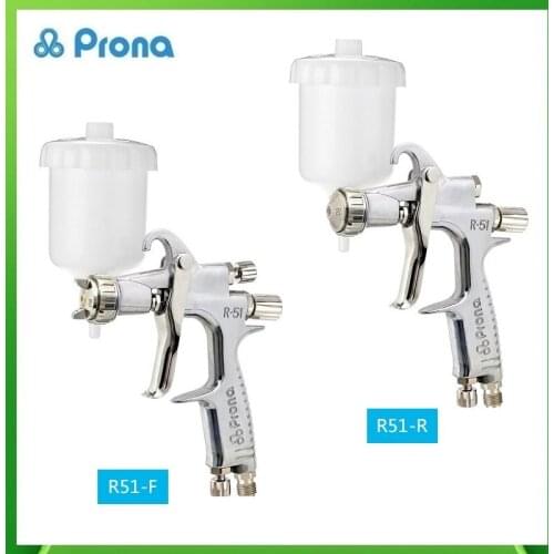 Prona R51-R/F Small Area Repairment Manual Spray Gun R51-R/F Mini Painting Gun With150cc Cup For Paint Repair Pneumatic Tool