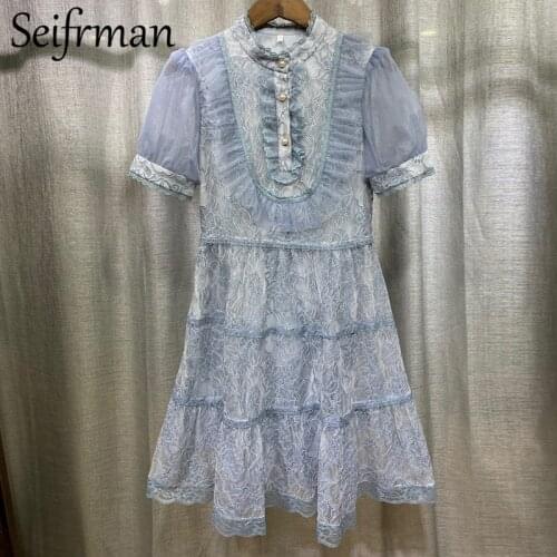 Seifrmann Summer Short Sleeve Dresses