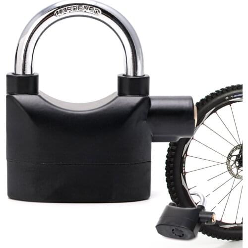 Waterproof Siren Alarm Padlock Alarm Lock for Motorcycle Short Beam Bike Bicycle 448D