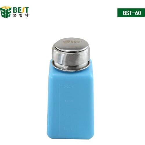 1 PC 200ML Empty Pump Liquid Alcohol Press Dispenser Nail Polish Remover Cleaner Bottle Make Up Refillable Container Tools