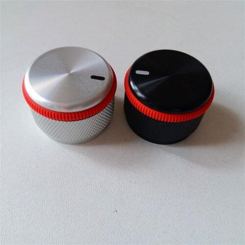 2pcs Aluminum alloy knob 30*22*6mm high-end audio amplifier volume adjustment knob Knob guitar washer