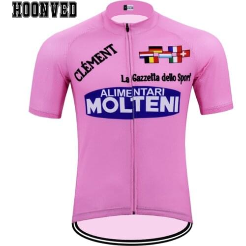 The 2019 New team Go Pro racing No. 1 Man MOLTENI Pink Cycling Jersey Short Sleeves Clothing Riding sweater maillot ciclismo
