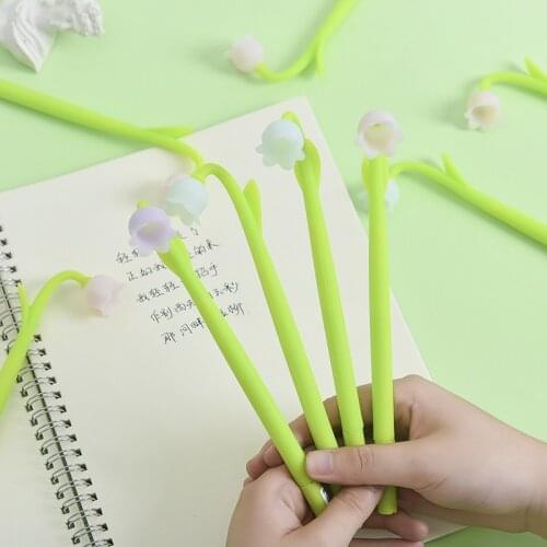 48PCS Gel Pens Color Changing Linglan Creative Silicone Stylish Pen Student Stationery Kawaii School Supplies