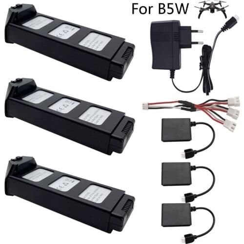 Battery for MJX R/C Bugs 5W B5W RC Helicopter with charger 7.4V 1800mAH LiPo Battery for RC B5W quadcopter drone spare parts