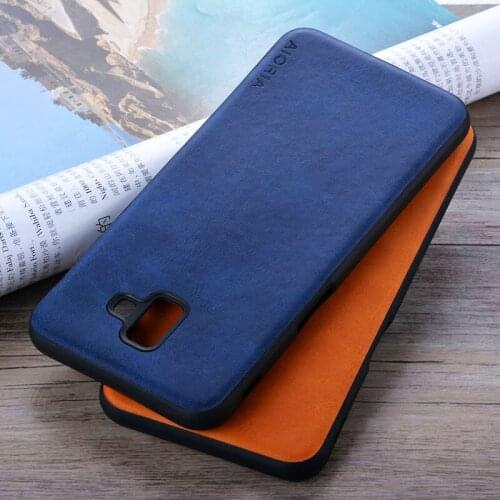 For Samsung Galaxy J6 Plus case Luxury Vintage leather cover case for Samsung Galaxy J6 Plus 2018 J610F J610 prime coque funda
