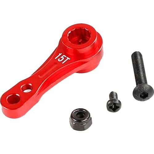 CNC Metal 15/17T Double-Sided Tooth Servo Arm for LOSI 5IVE-T ROVAN LT ROVAN ROFUN KM HPI BAJA 5B 5T 5SC