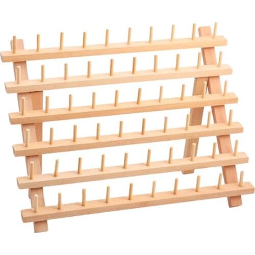 60 Spool Wooden Thread Rack/Thread Holder Organizer Embroidery Sewing Tool