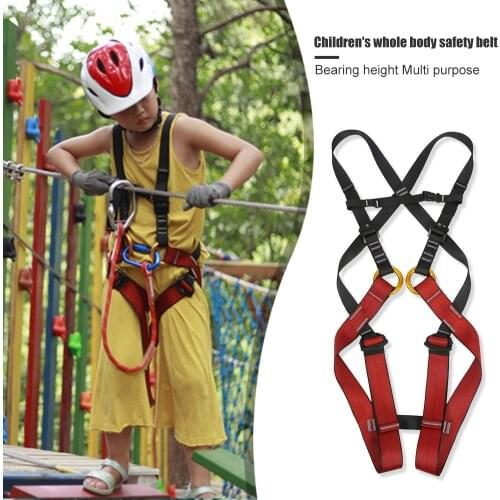 Xinda Kid Full Body Harness Belt Rock Climbing Children Safety Protection Strap Outdoor Equipment for Children Indoor Climbing
