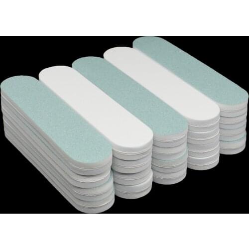 50Pcs Double Side Sandpaper Nail Buffer Sponge Down Shinning Polish Block Buffer Mini Nail Files Foam Smooth Shiner Manicure Too