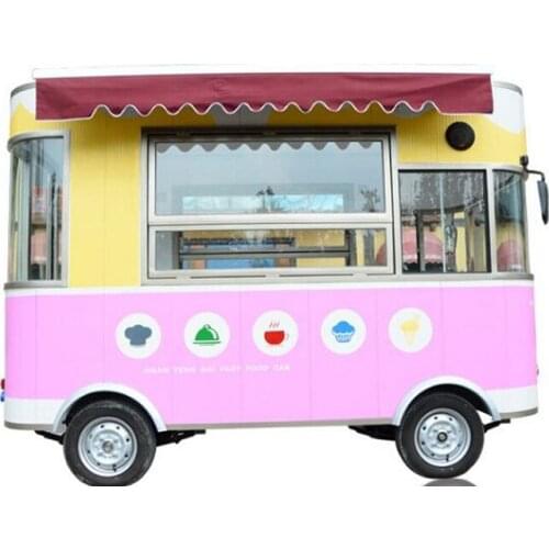 Hot Sale China Cheap Electric Outdoor Street Electric Mobile Fast Food snack Cart For Sale with free shipping by sea