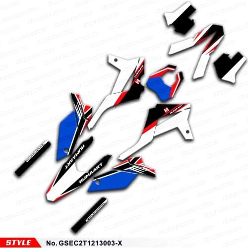 Aftermarket Dirt Bike Graphics for GAS GAS EC 125 200 250 300 E Guillaume REPLICA Racing 2T 2012 2013, Style No. GSEC2T1213003-X