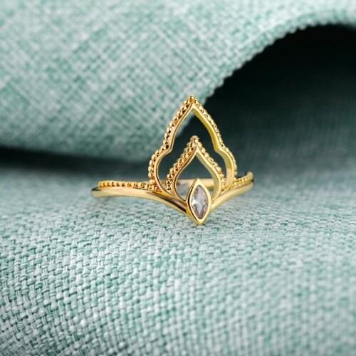 Crown Rings Women Best Anniversary Girl Gift Elegant Female Dance Party Trendy Womens Ring Finger Jewelry Gift Rings Wholesale
