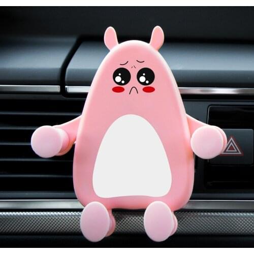 Creative Cartoon Car Multifunctional Navigation AirOutlet For Gravity Car Q3 Car Phone Holder Gadget Car Interior Fashion