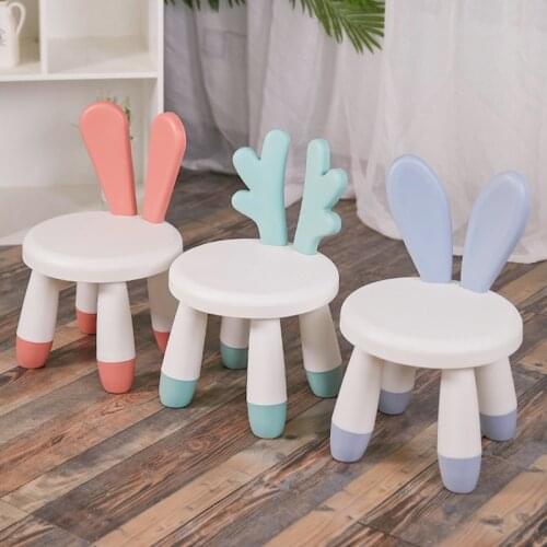 Cute Pet Rabbit Chair Home Chair Children Stool Footboard Indoor Furniture Childrens Stool Toy Sofa Stool Children Chair