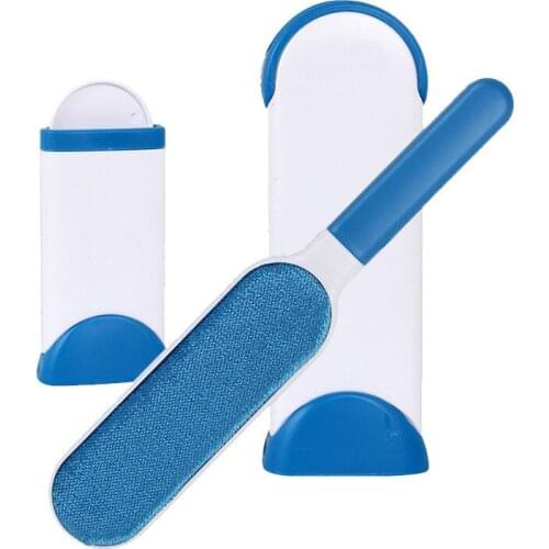 Updated Pet Hair Remover Brush Dog & Cat Hair Remover Double-Sided Brush with Self-Cleaning Base for Furniture Clothing Car Seat