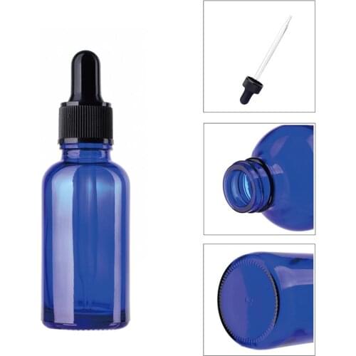 30ml Portable Lead-free Glass Empty Essential Oil Bottle Mini Storage Organizer