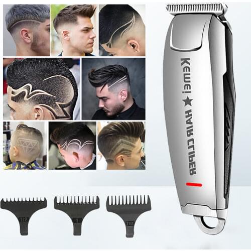 Kemei 2812 Professional Hair Clipper for Men Electric Barber Cordless Hair Trimmer 1mm Baldheaded T Blade Finish Haircut Machine