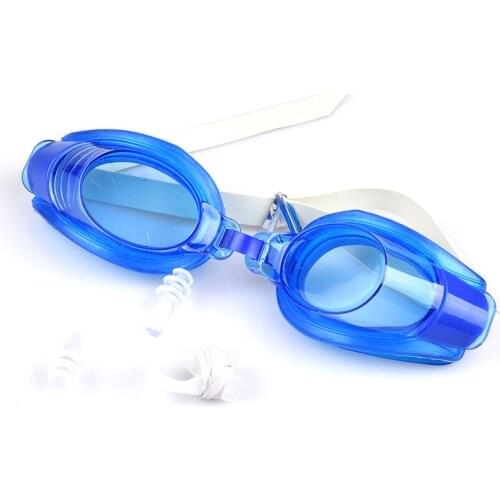 Silicone Swimming Glasses Anti-fog Electroplating UV Swimming Goggles For Men Women Diving Water Eyewear With Nose Clip Ear Plug