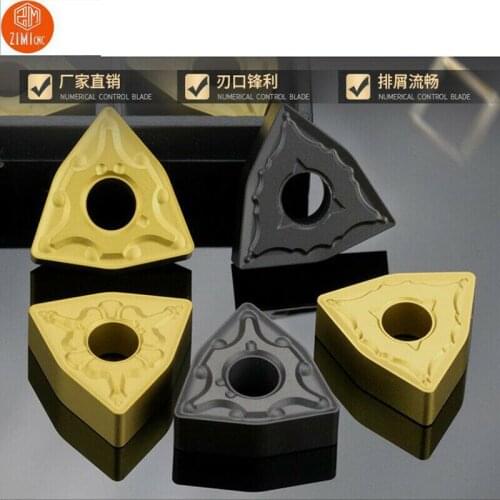 Steel parts. High quality turning blades. Inner hole/outside diameter WNMG0804