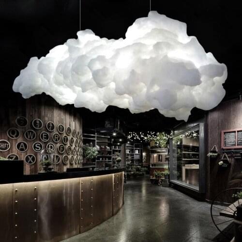 Led Chandelier Creative Bedroom Cloud Cotton Lamp Childrens Room Living Clothing Store Fashion Hotel Shopping Mall Nordic Model